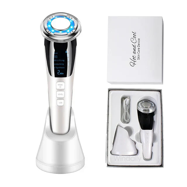 EMS Hot Cold Face Lifting Beauty Device - LED Photon Therapy