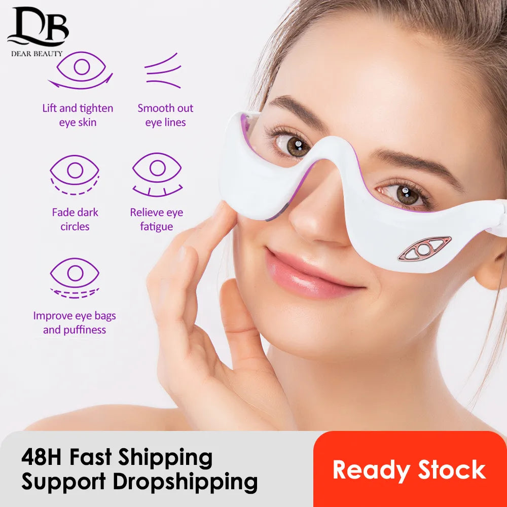 EMS Microcurrent Pulse Eye Massager with Heating Therapy for Fatigue Relief-1