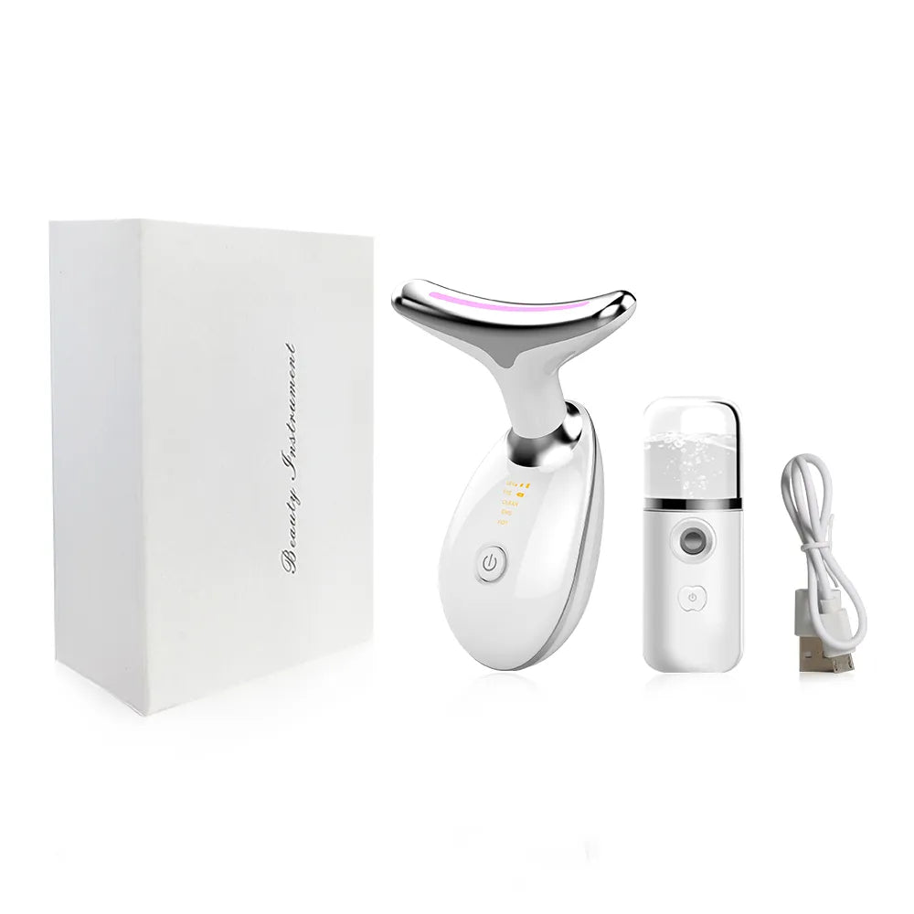 EMS Neck Face Lifting Massager - LED Photon Therapy, Wrinkle Remover ES-1081-0