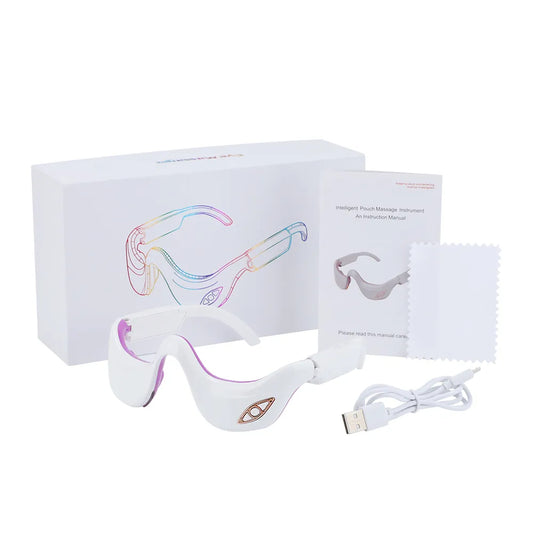 EMS Microcurrent Pulse Eye Massager with Heating Therapy for Fatigue Relief-0