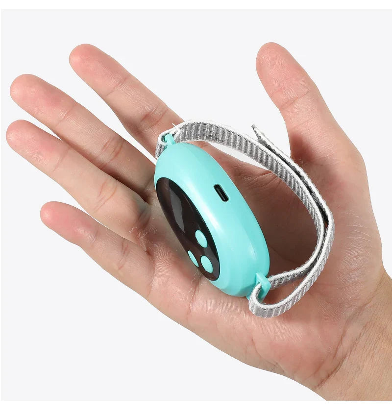 Microcurrent EMS Sleep Aid Device Palm Pulse Massager Blue-3