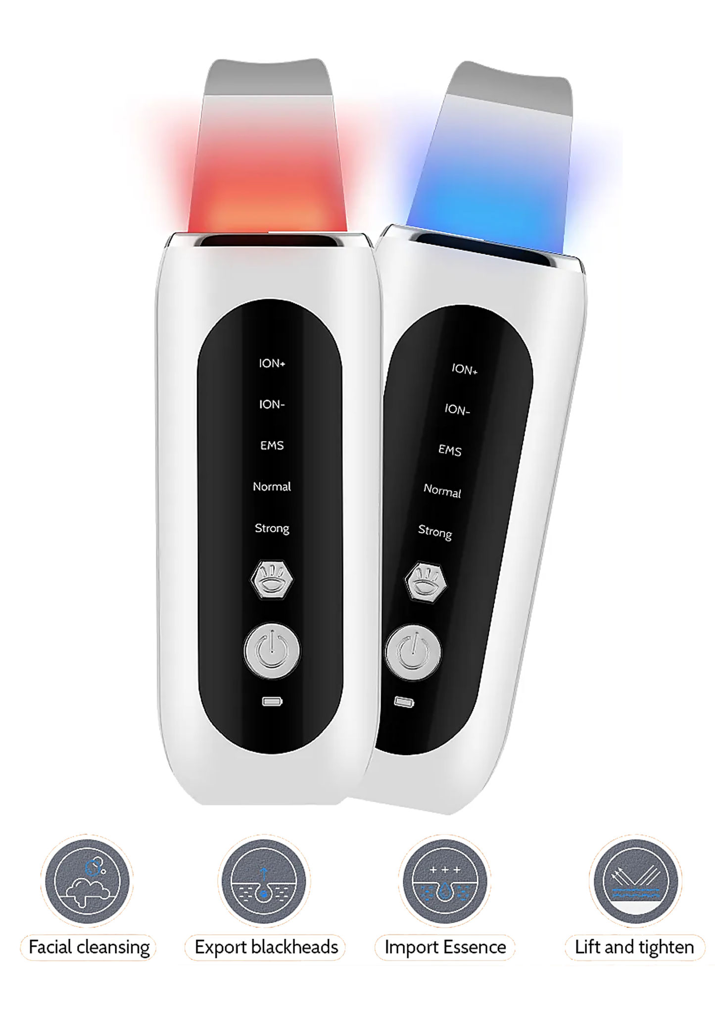 STELLAR - Exfoliant Lifting EMS  5 fonctions  - Soin à ultrasons & photons